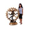Intricate Nataraja (Dancing Shiva) Sculpture - Bronze Finish