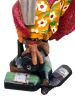 36-Inch Decorative Tropical Parrot Butler Statue With Serving Tray