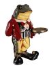 Frog Butler Statue With Serving Tray - Resin Garden & Home Decor
