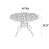 Savannah Outdoor Round Aluminum Dining Table