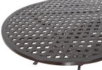 Savannah Outdoor Dining Table - Oval Aluminum Frame