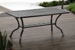 Weather-Resistant Aluminum Savannah Patio Coffee Table