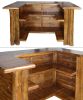 Adirondack Style Outdoor Teak Wood Bar Table For Patio