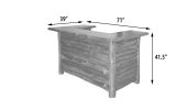 Adirondack Style Outdoor Teak Wood Bar Table For Patio