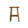 Solid Teak Adirondack Bar Stool – Weather-Resistant Outdoor Counter Seating