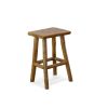 Solid Teak Adirondack Bar Stool – Weather-Resistant Outdoor Counter Seating