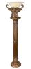 Elephant Sculpture Torchiere Floor Lamp | Bronze Finish, 72-Inch