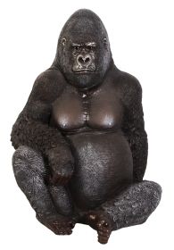 Life-Size Silverback Gorilla Statue | Highly Detailed Resin Sculpture