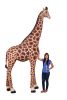 12-Foot Giraffe Statue | Giant Fiberglass Animal Sculpture | Outdoor