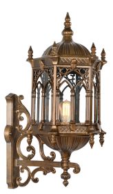 Ornate Gothic Style Wall Sconce Light Fixture