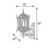 Ornate Gothic Style Wall Sconce Light Fixture