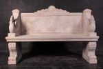 Cast Aluminum Swan Garden Bench
