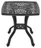 Grand Bonaire Outdoor Side Table – Weather-Resistant Woven Wicker End Table