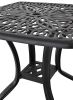 Grand Bonaire Outdoor Side Table – Weather-Resistant Woven Wicker End Table
