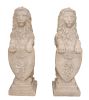 Pair Of Stone Heraldic Lion Statues – 2-Piece Guardian Set