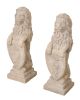 Pair Of Stone Heraldic Lion Statues – 2-Piece Guardian Set