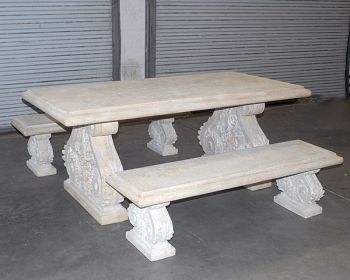 KC Stone Garden Table: Modern Outdoor Simplicity