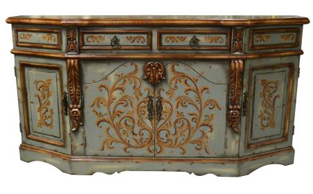 Handcrafted Peruvian Wood Accent Cabinet | Serena Collection Storage