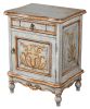 Wood Top Serena Drum Side Table