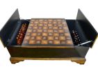 Ebony & Maple Inlay Wood Chess Table – 24" Luxury Coffee Table