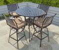 Savannah Outdoor Bar Stool – Rust-Resistant Aluminum With Footrest