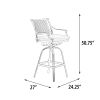 Savannah Outdoor Bar Stool – Rust-Resistant Aluminum With Footrest