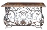Hand-Forged Iron Console Table (Peruvian Style/Origin)