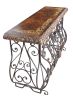 Hand-Forged Iron Console Table (Peruvian Style/Origin)