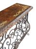 Hand-Forged Iron Console Table (Peruvian Style/Origin)