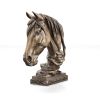 Classic Bronzed Horse Bust Statue For Desk Or Mantel