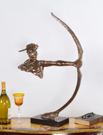 Native American Hunter Statue - Bronze Finish