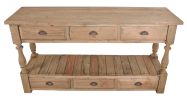 Rustic Farmhouse 6-Drawer Console