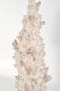 Tall White Faux Coral Sculpture On Clear Acrylic Base