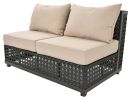 Monterey All-Weather Wicker Armless Outdoor 2-Seater Loveseat