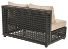 Monterey All-Weather Wicker Armless Outdoor 2-Seater Loveseat