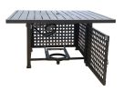 Monterey Propane Fire Pit Table – Square Aluminum Outdoor Heater
