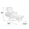 Chillounger Swivel Outdoor Lounge Chair With Thick Cushions