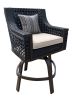 The Monterey Collection: Cushioned Bar Stool With Accent Pillow
