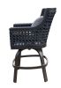 The Monterey Collection: Cushioned Bar Stool With Accent Pillow