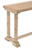 Cape May Coastal Farmhouse Console Table With Storage Shelf