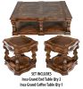 Inca Multi-Level Coffee Table Set (Set of 3)
