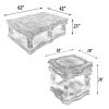 Inca Multi-Level Coffee Table Set (Set of 3)