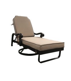 Astoria Swivel Chaise Lounge With Cushion