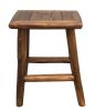 Solid Teak Wood Adirondack-Style Counter Stool