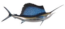 Sailfish Wall Decor - 5 Foot Fishing Trophy Replica Mount
