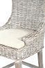 Alfresco Kuba Weave Bar Stool - Savannah Wash Finish - Outdoor Use