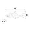 6 ft Great White Shark Wall Mount Sculpture
