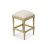 24" Farmhouse Backless Counter Stool – Solid Wood