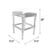 24" Farmhouse Backless Counter Stool – Solid Wood