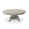 Anglia 72-Inch Round Dining Table - Mystique Gray Mahogany Wood